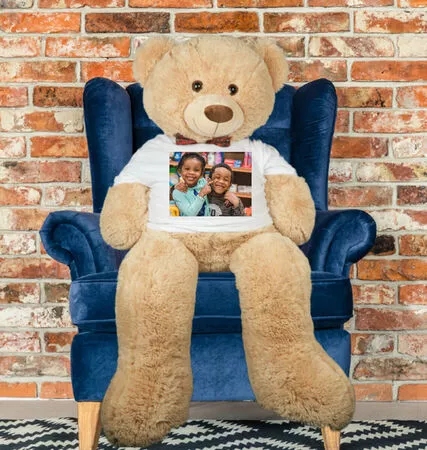 Large Teddy Bear with Custom Photo T-Shirt | Things Engraved