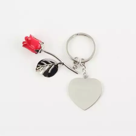 Red on sale rose keychain