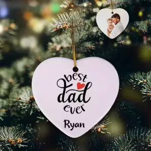 Best dad hot sale ornament