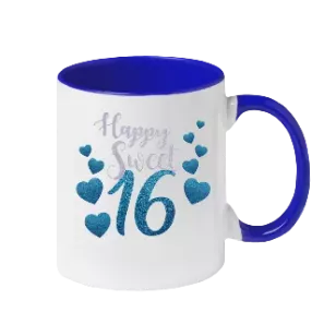 Custom Happy Sweet 16 Ceramic Mug Things Engraved