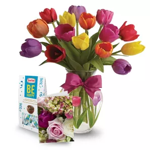 15 Tulip Combo order at Burkitt's Floral