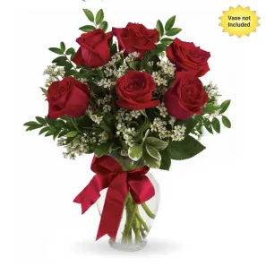 Half Dozen Sweetheart Roses order at Burkitt's Floral