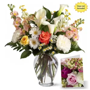 Anniversary Florist's Choice I order at Burkitt's Floral