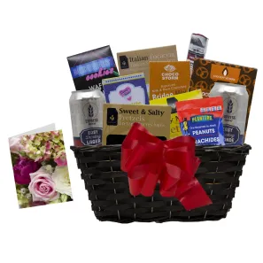 Beer & Nuts Basket order at Burkitt's Floral