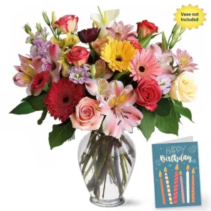 Birthday Florist's Choice I order at Mann Florist