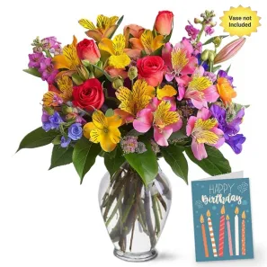 Birthday Florist's Choice II order at Mann Florist