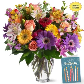 Birthday Florist's Choice III order at Burkitt's Floral