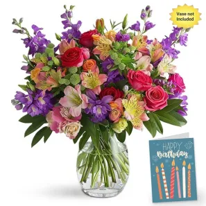 Birthday Florist's Choice IV order at Burkitt's Floral