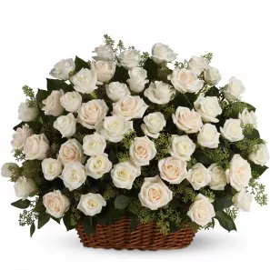 Bountiful Rose Basket order at Red Deer Floral