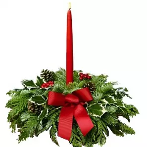 Rêves de Noël pièce maîtresse commander à L'oasis Florist Ltd