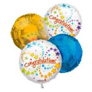 Bouquet de ballons de félicitations (4) commander à L'oasis Florist Ltd