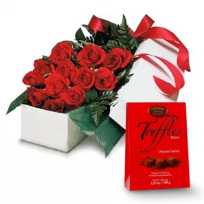 Deluxe Gift Package & Truffles order at Burkitt's Floral