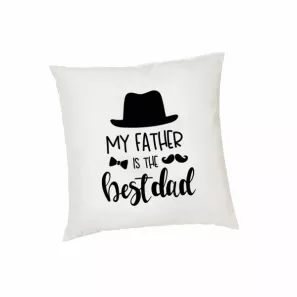 Cushion Cover My Father is the Best Dad order at Burkitt's Floral