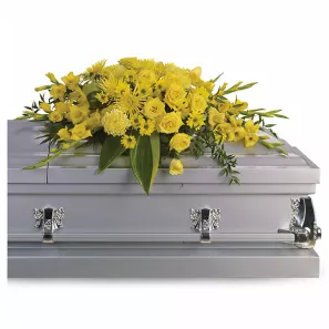 Graceful Grandeur Casket Spray order at Burkitt's Floral