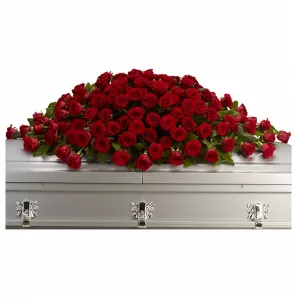 Greatest Love Casket Spray order at Burkitt's Floral