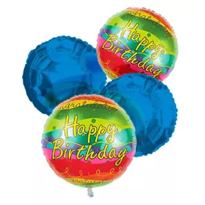 Happy Birthday Balloon Bouquet (4) order at Burkitt's Floral