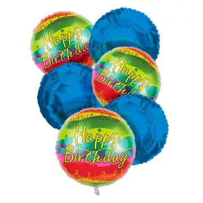 Happy Birthday Balloon Bouquet (6) order at Burkitt's Floral