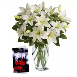 Heavenly Lilies order at Burkitt's Floral