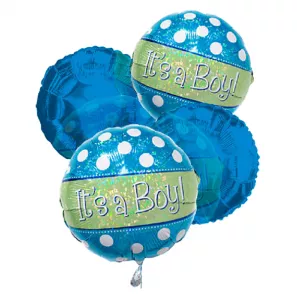 "It's a Boy" Balloon Bouquet (4) order at Burkitt's Floral
