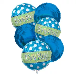 "It's a Boy" Balloon Bouquet (6) order at Burkitt's Floral