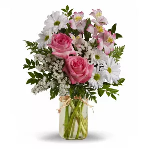 Quel Plaisir en Bocal Maçon commander à L'oasis Florist Ltd
