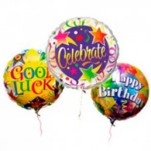 18" Mylar Balloon order at Burkitt's Floral