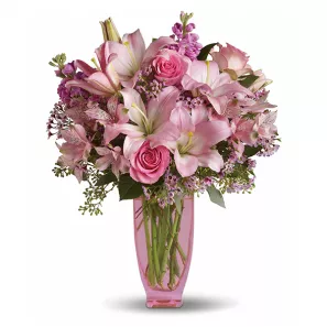 Pretty in Pink order at Burkitt's Floral