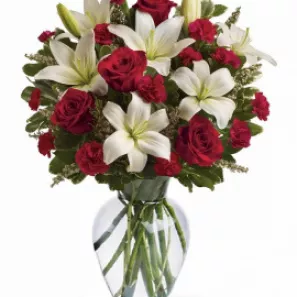 Red & White III order at Burkitt's Floral