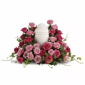 Rose Symphony Urn Arrangement order at Burkitt's Floral