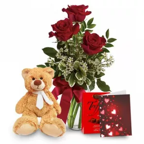 Rose, Teddy & Truffles Special order at Burkitt's Floral