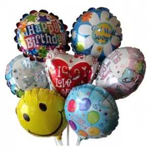Mini Mylar Balloon order at Burkitt's Floral