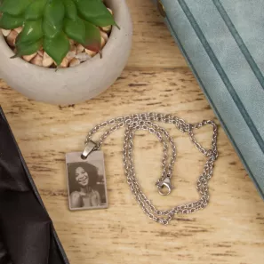 Photo Engraved Pendant on Chain Things Engraved