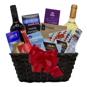 Wine & Gourmet Gift Basket order at Burkitt's Floral